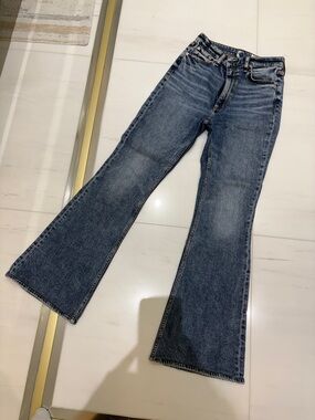 rag & bone Dark Blue Bootcut Jeans